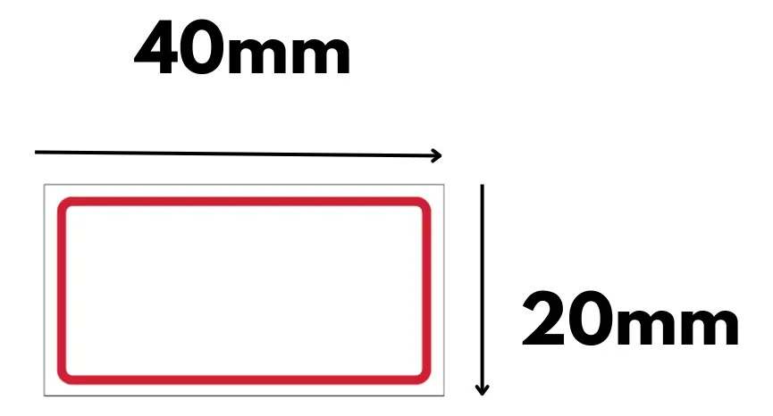 ETIQUETA PRECO TARJADA 40X20  C/10M